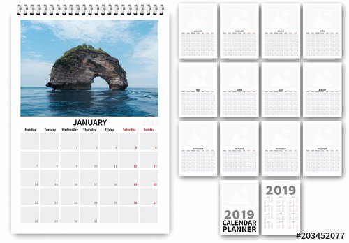 In Design Calendar Template Luxury 2019 Calendar Planner Layout Buy This Stock Template and