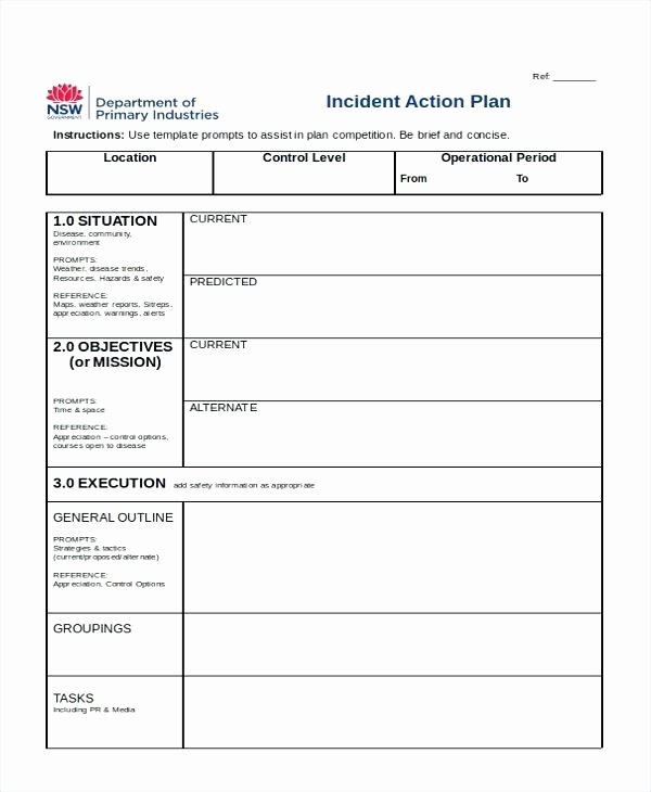 Incident Action Plan Template Beautiful 10 Incident Action Plan Examples Doc Pdf