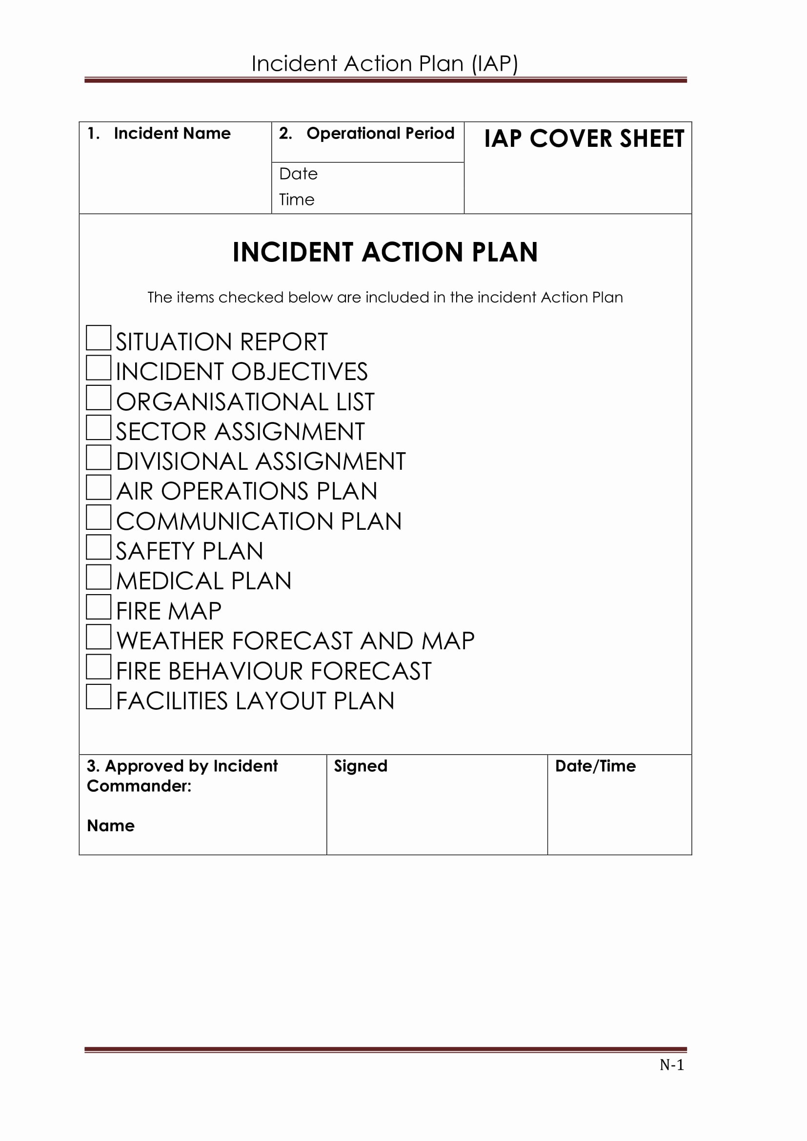 Incident Action Plan Template Luxury 10 Incident Action Plan Templates Pdf Word