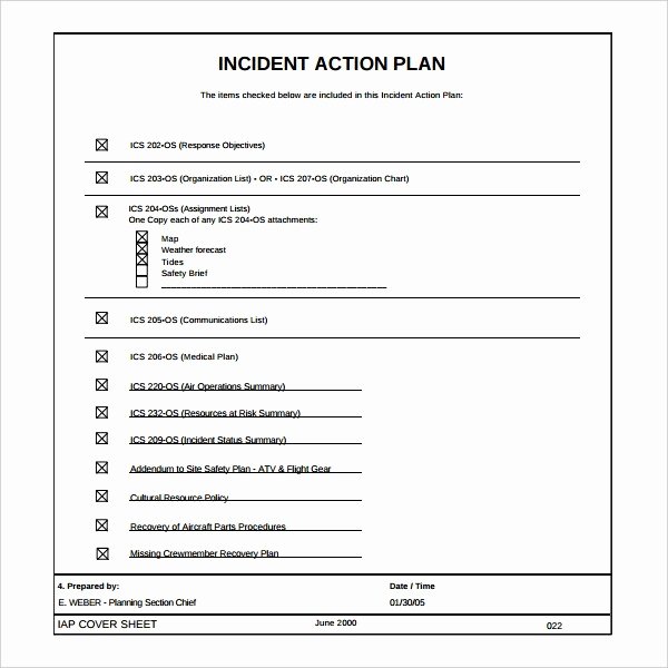 Incident Action Plan Template Unique Incident Action Plan Template Seven Things Nobody told You
