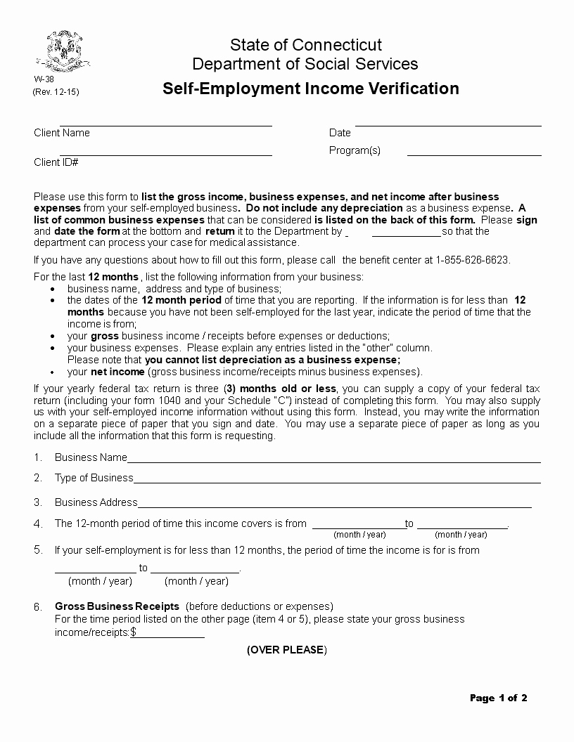 Income Verification form Template Fresh Employment In E Verification form