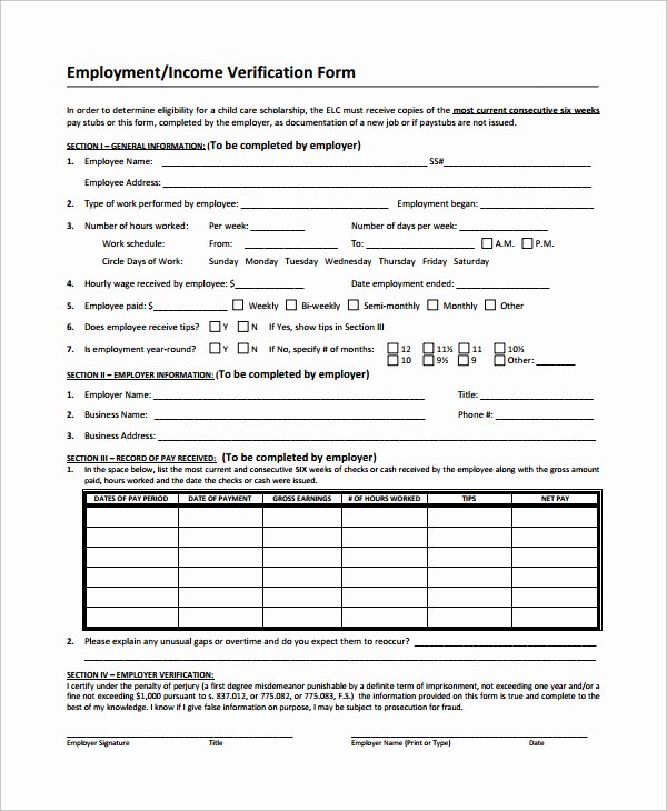 Income Verification form Template New Proof In E form – Printable Year Calendar