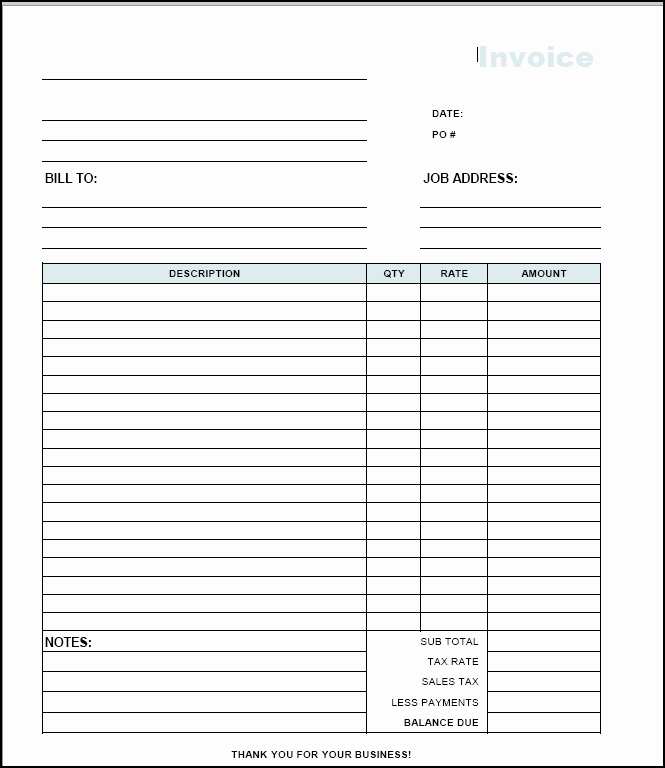 Independent Contractor Invoice Template Pdf Beautiful Contractor Invoice Template