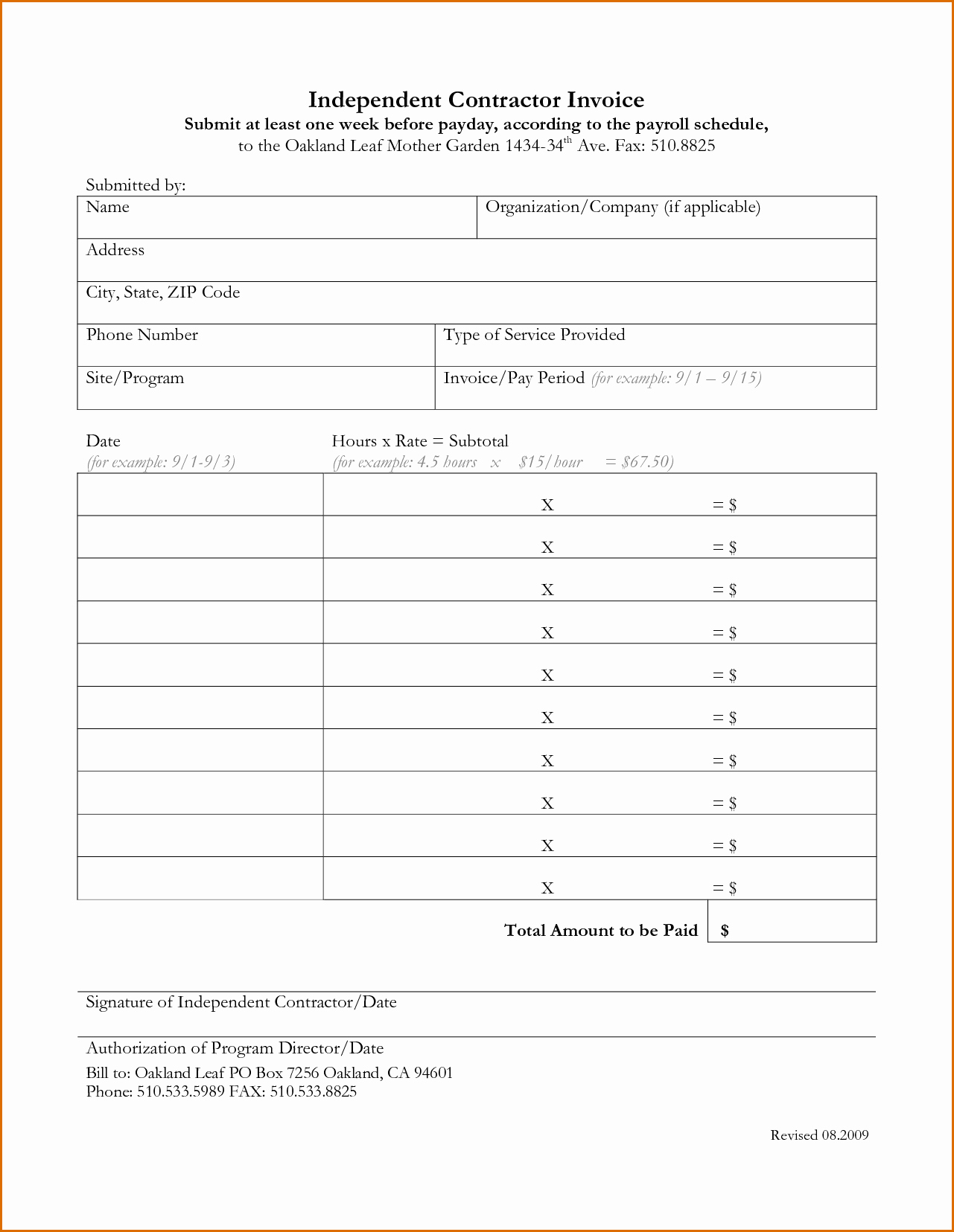 Independent Contractor Invoice Template Pdf Lovely 10 Independent Contractor Invoice Template
