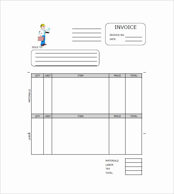 Independent Contractor Invoice Template Pdf New Contractor Invoice Template 11 Free Word Pdf format