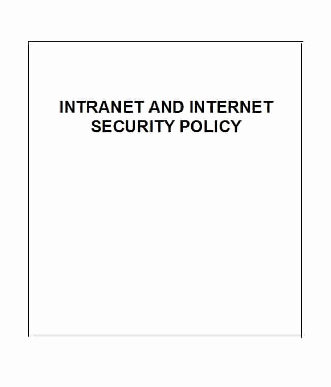 security policy templates