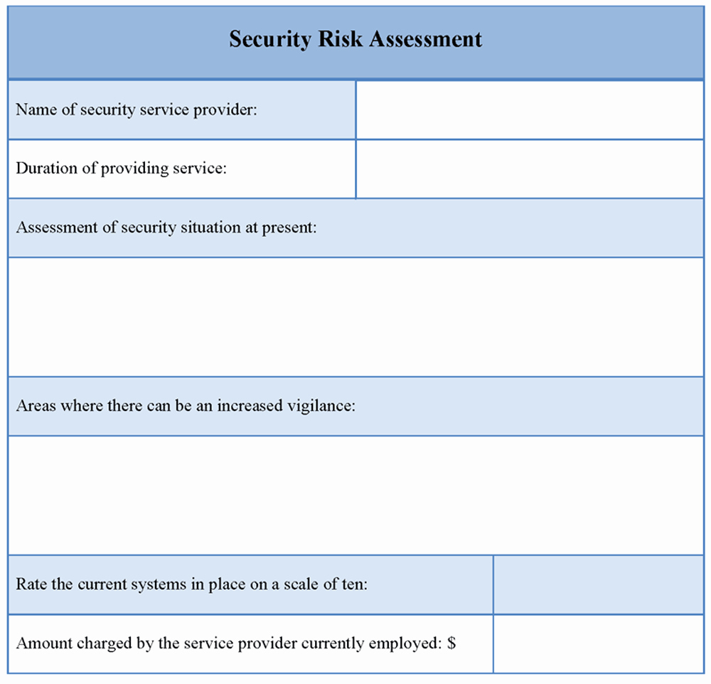Information Security Risk assessment Template Elegant assessment Template for Security Risk Example Of Security