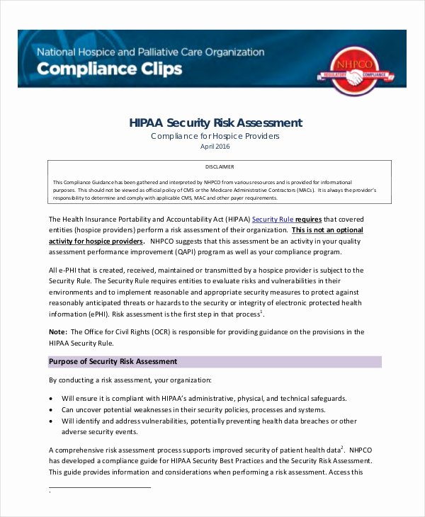 Information Security Risk assessment Template Inspirational 10 Security Risk assessment Templates Free Samples
