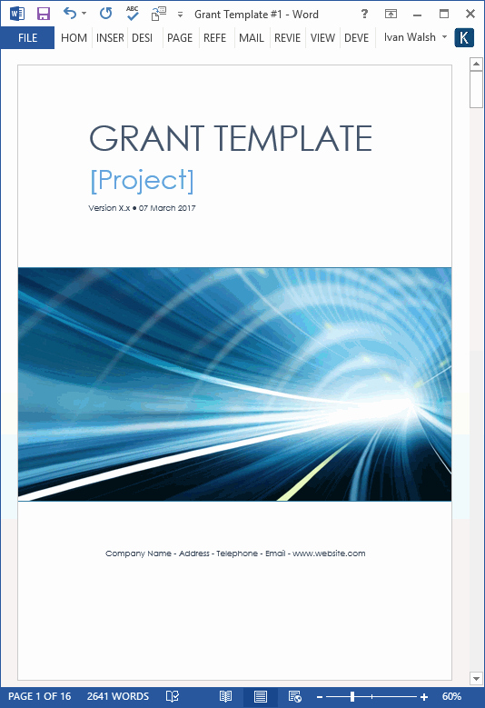 Information Technology Budget Template Elegant Grant Proposal Templates Ms Word Free Excel Spreadsheet