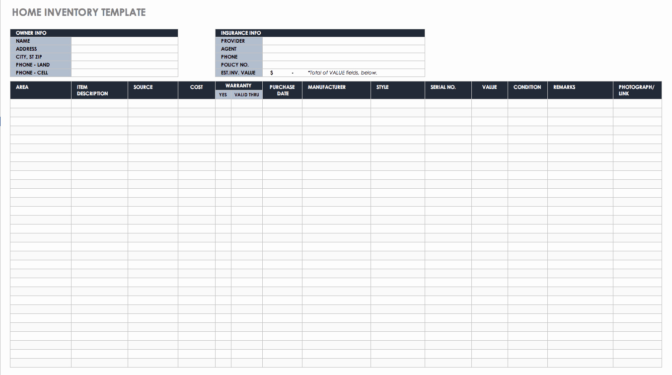 Information Technology Inventory Template New Free Excel Inventory Templates Create &amp; Manage