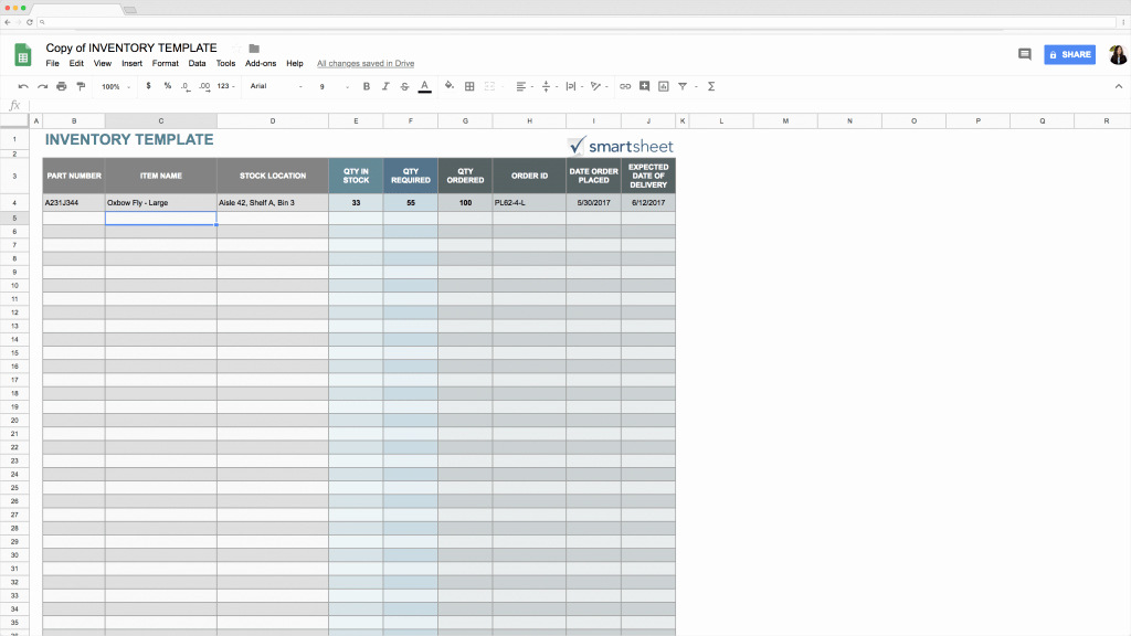Information Technology Inventory Template New top 5 Free Google Sheets Inventory Templates · Blog Sheetgo
