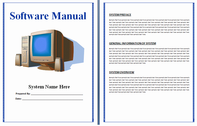 Instruction Manual Template Word Lovely 8 User Manual Templates Word Excel Pdf formats