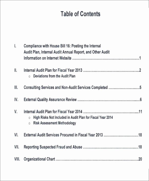 Internal Audit Report Template Unique 15 Sample Internal Audit Reports Word Pdf Pages