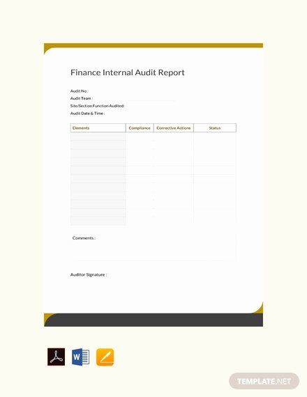 Internal Audit Reports Templates Inspirational 20 Internal Audit Report Templates Word Pdf Apple