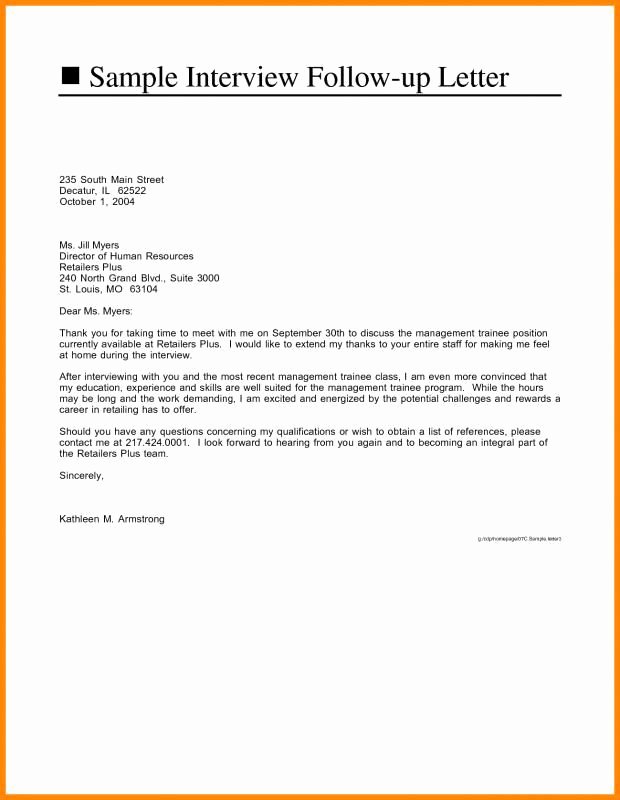 Interview Follow Up Email Template Inspirational Job Interview Follow Up Email Sample