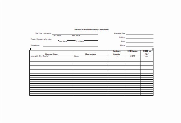 Inventory Sign Out Sheet Template Fresh Inventory Sheet Template 14 Free Excel Pdf Documents