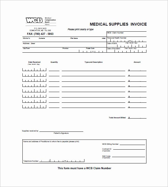 Invoice for Medical Records Template Best Of Medical and Health Invoice Template 15 Free Word Excel