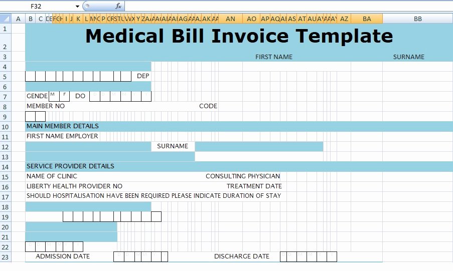 Invoice for Medical Records Template Best Of Medical Bill Invoice Template Xls
