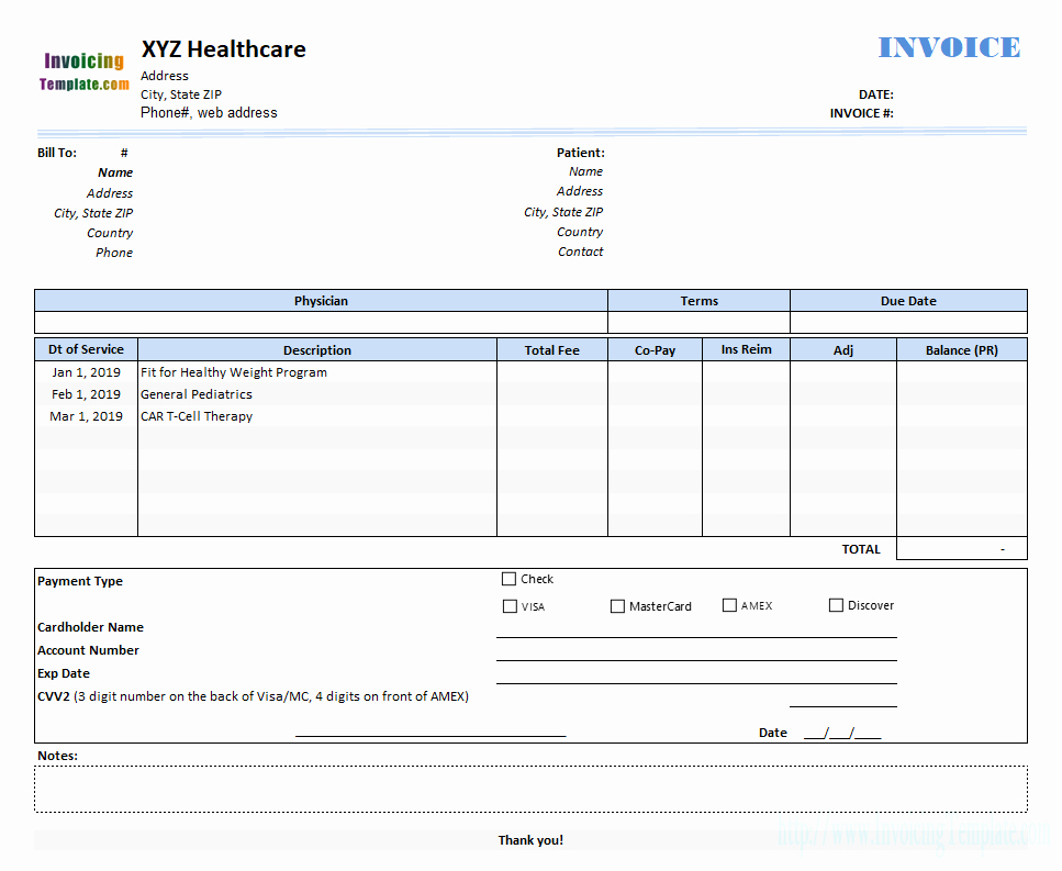 Invoice for Medical Records Template Best Of Medical Invoice Template 2