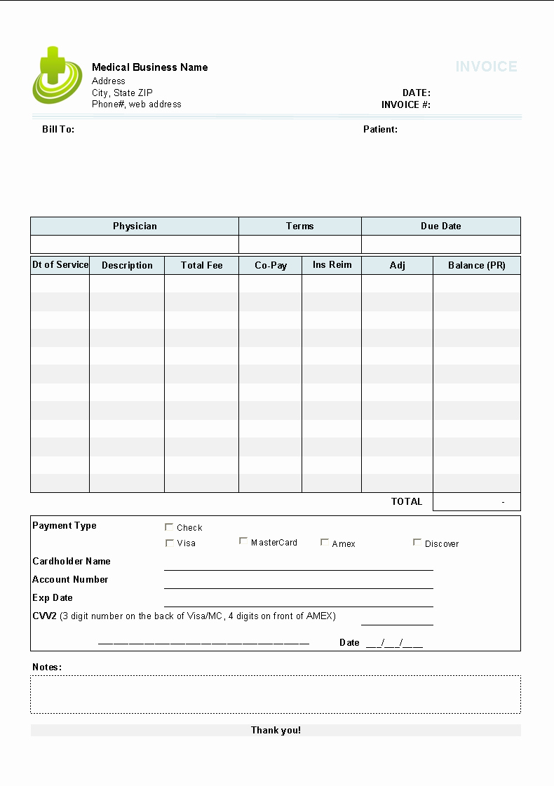 Invoice for Medical Records Template Fresh Medical Invoice Template Invoice Manager for Excel