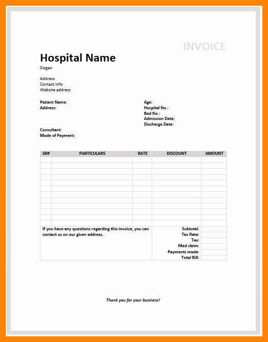 Invoice for Medical Records Template Luxury 4 Medical Records Invoice