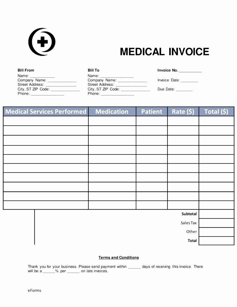 Invoice for Medical Records Template New Free Medical Invoice Template Word Never Underestimate the