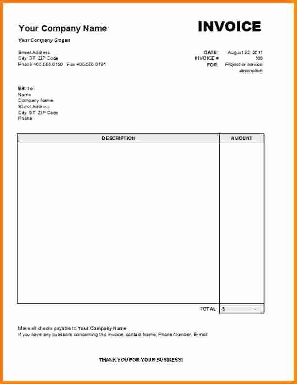 Invoice for Services Rendered Template Elegant Receipt for Services Rendered Garage