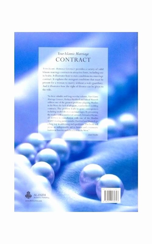 Islamic Marriage Contract Template Lovely Your islamic Marriage Contract Available at Mecca Books