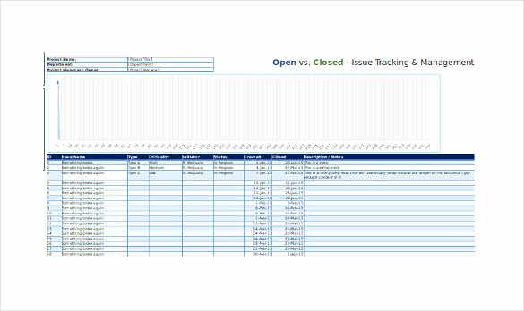 Issue Tracking Template Excel Beautiful 4 issue Tracking Templates Free Word Excel Pdf