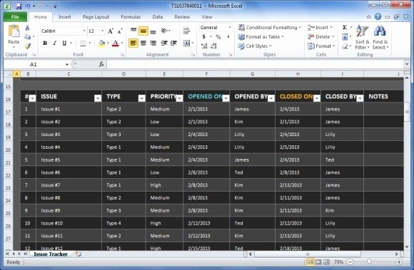 Issue Tracking Template Excel Luxury Track Project issues with Project issue Tracker Template