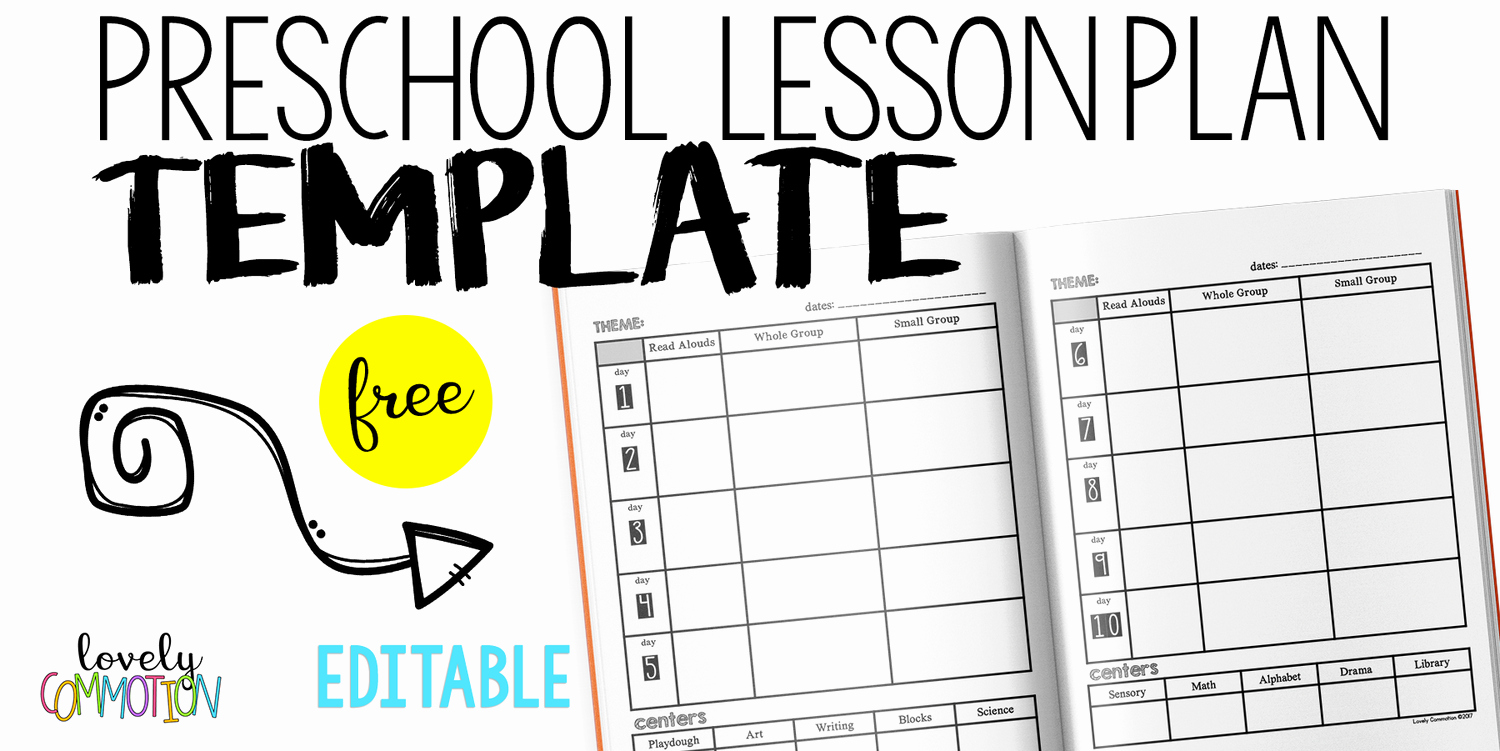 Kindergarten Lesson Plan Template Lovely Easy and Free Preschool Lesson Plan Template — Lovely