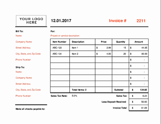 Landscaping Invoice Template Free Inspirational Invoice that Calculates total Landscape