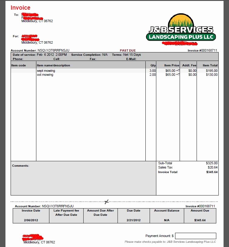 Lawn Care Invoice Templates Beautiful Lovely Landscaping Invoice Template 6 Lawn Care Invoice