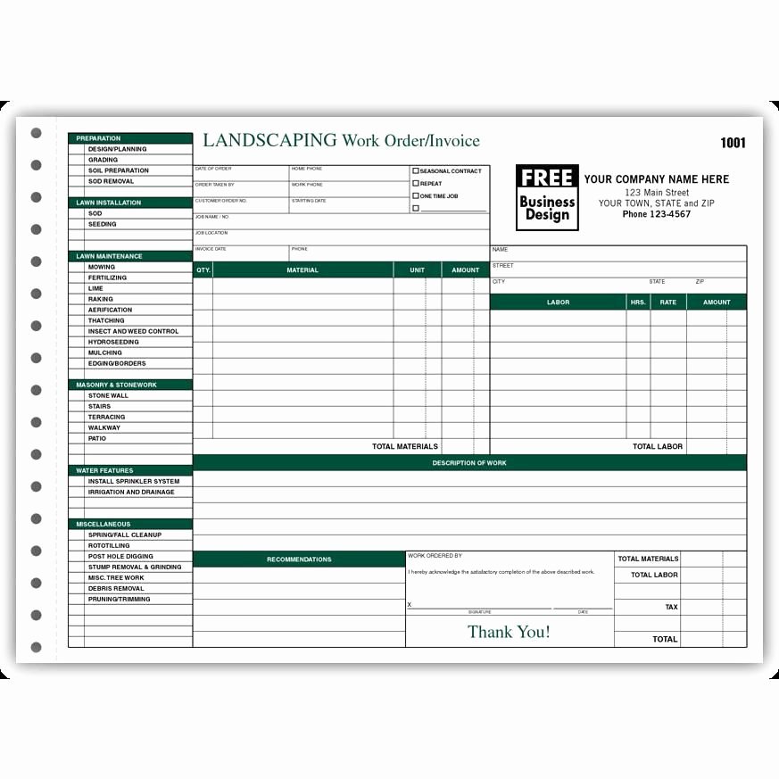 Lawn Care Invoice Templates Elegant Mercial and Residential Lawn Care Invoice