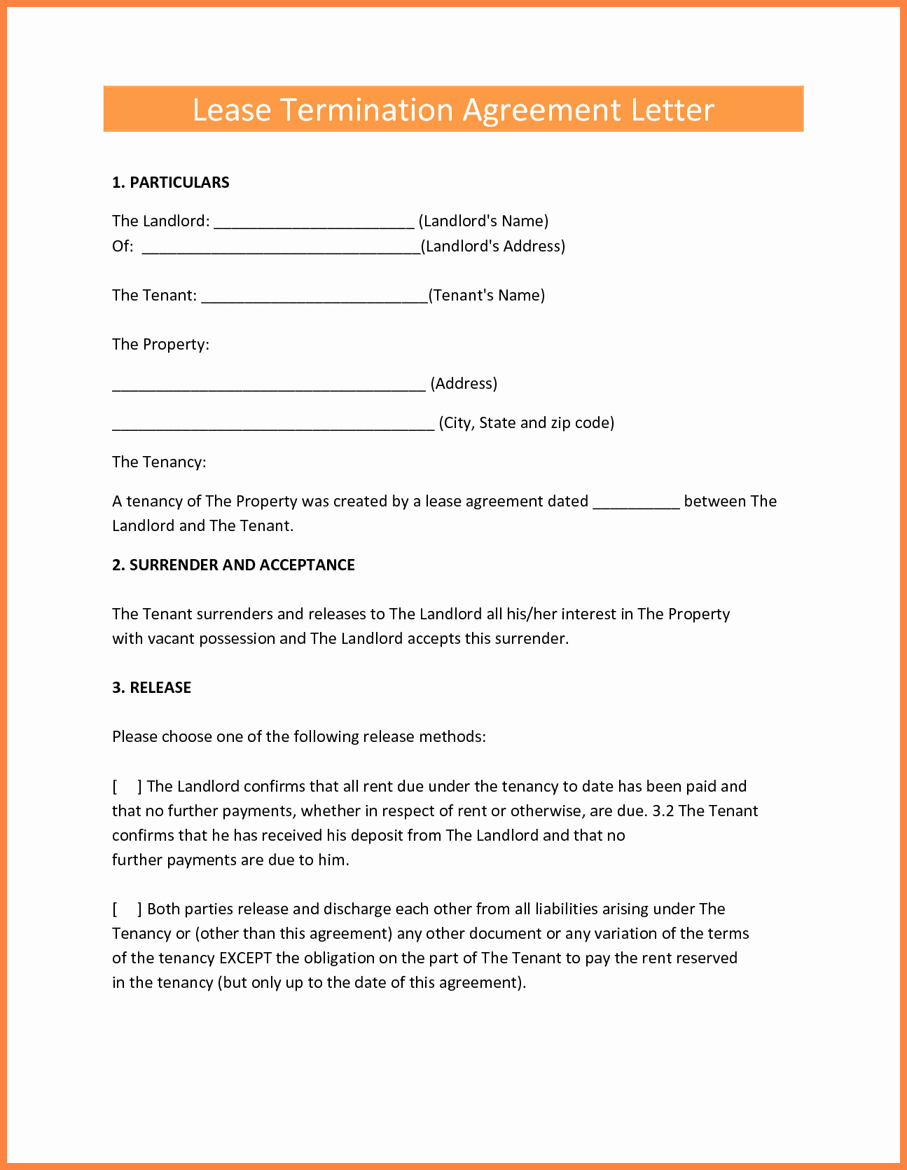 Lease Termination Agreement Template Free Awesome 9 Termination Of Lease Agreement