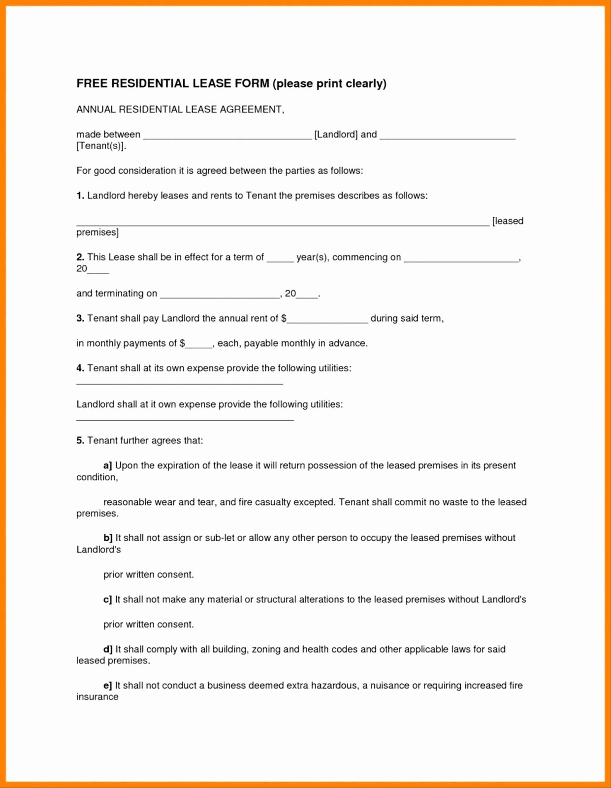 Lease Termination Agreement Template Free Elegant Tenancy Agreement Templates In Word format Excel Template
