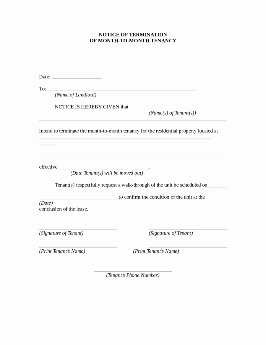 Lease Termination Agreement Template Inspirational 2019 Lease Termination form Fillable Printable Pdf
