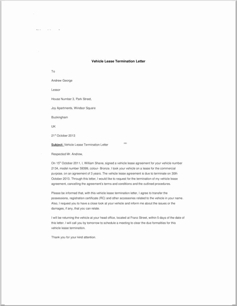 Lease Termination Letter Template Awesome 18 Termination Letters No Free Word Pdf Excel