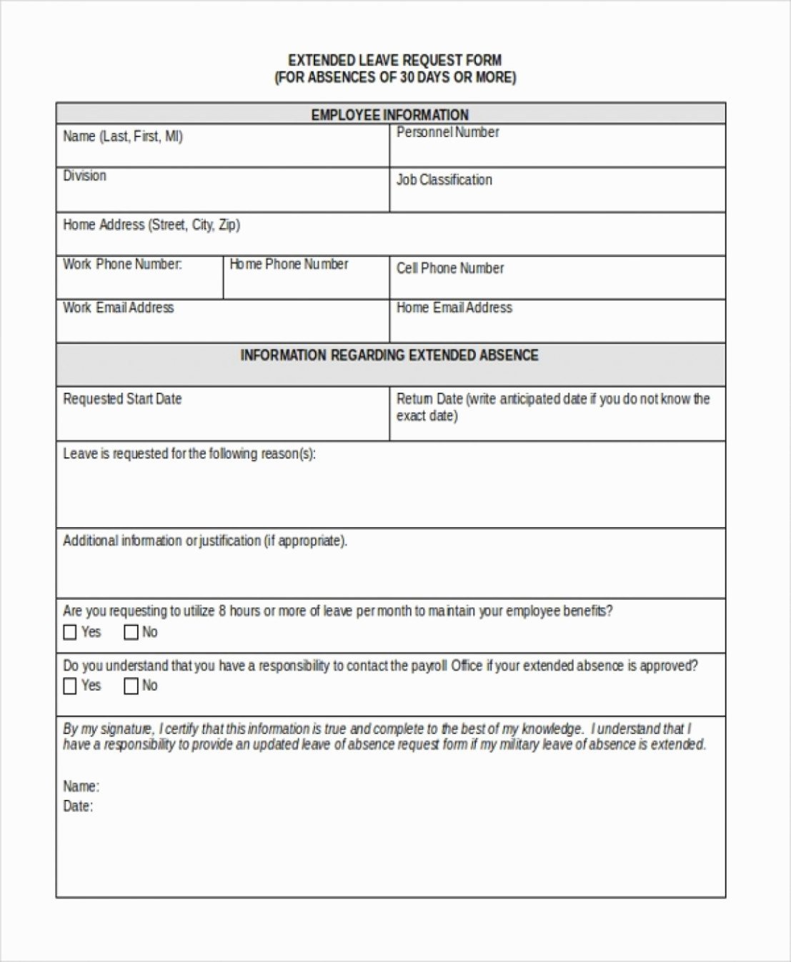 Leave Of Absence form Template Elegant All You Need to Know About Employee Absence