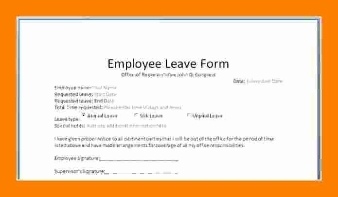 Leave Request form Template Fresh Simple Leaves Application form Template Excel Template