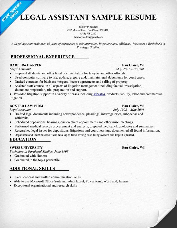 Legal Resume Template Word New Fexeca