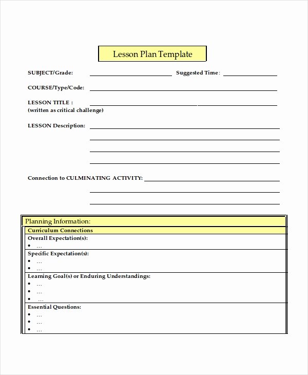 Lesson Plan Template Doc Awesome Lesson Plan Template 17 Free Word Pdf Document