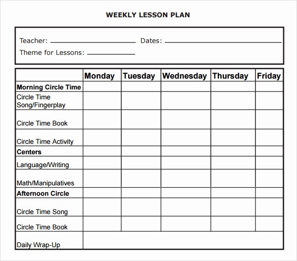 Lesson Plan Template Doc Elegant Lesson Plan Template Doc