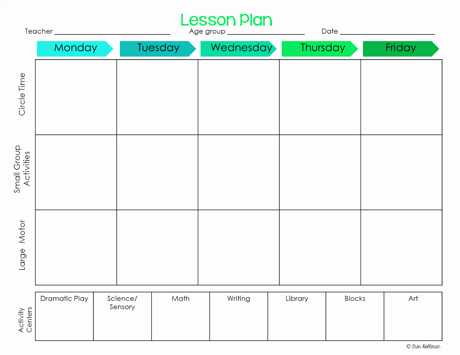 Lesson Plan Templates for Kindergarten Inspirational Preschool Ponderings Make Your Lesson Plans Work for You