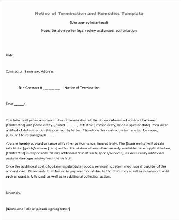 Letter Of Agreement Template Awesome Sample Contract Agreement Letter 9 Examples In Word Pdf