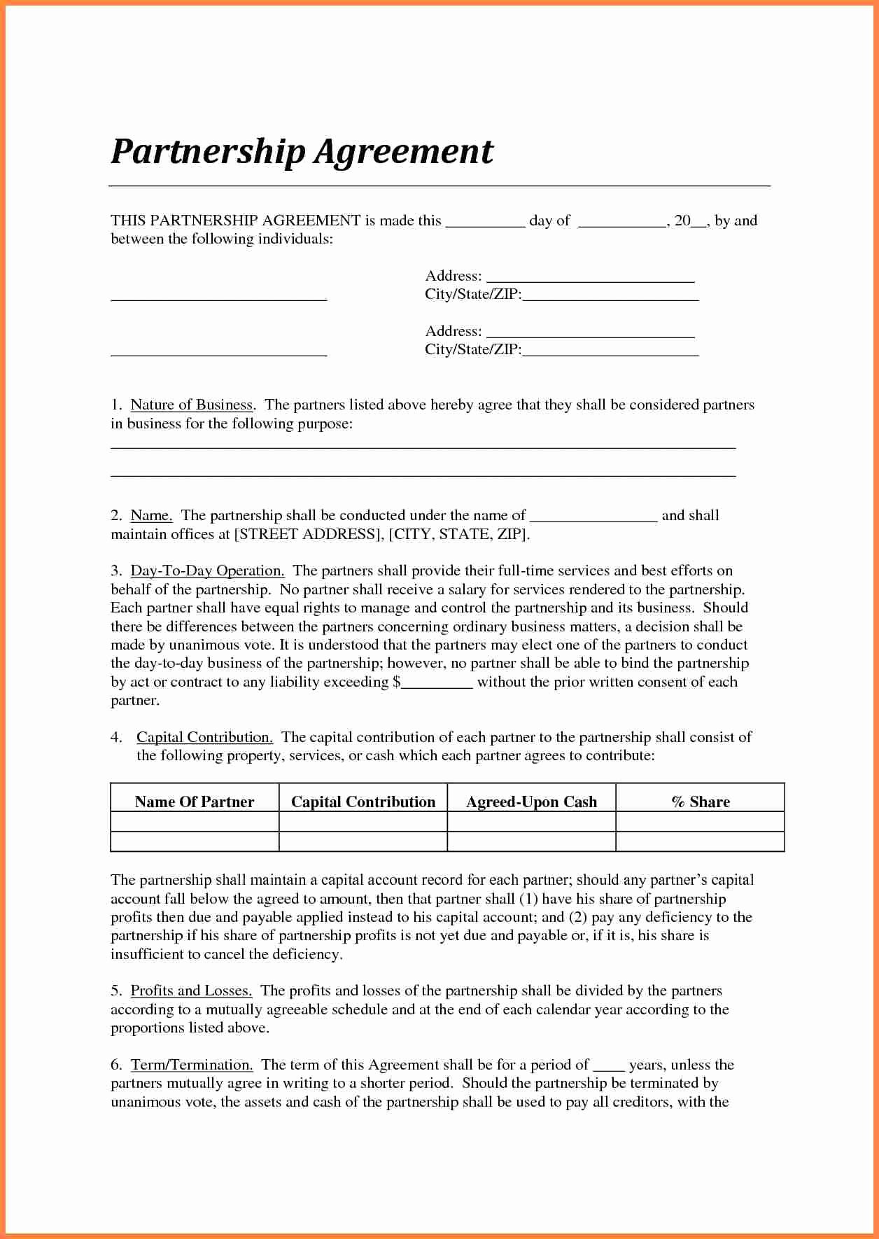 Letter Of Agreement Template Luxury 7 Agreement Letter Template Between Two Parties