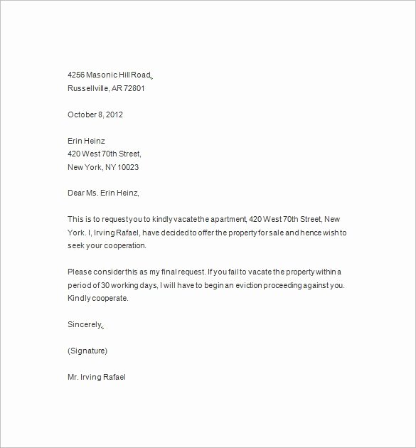 Letter Of Eviction Template New 22 Sample Eviction Notice Templates Pdf Google Docs