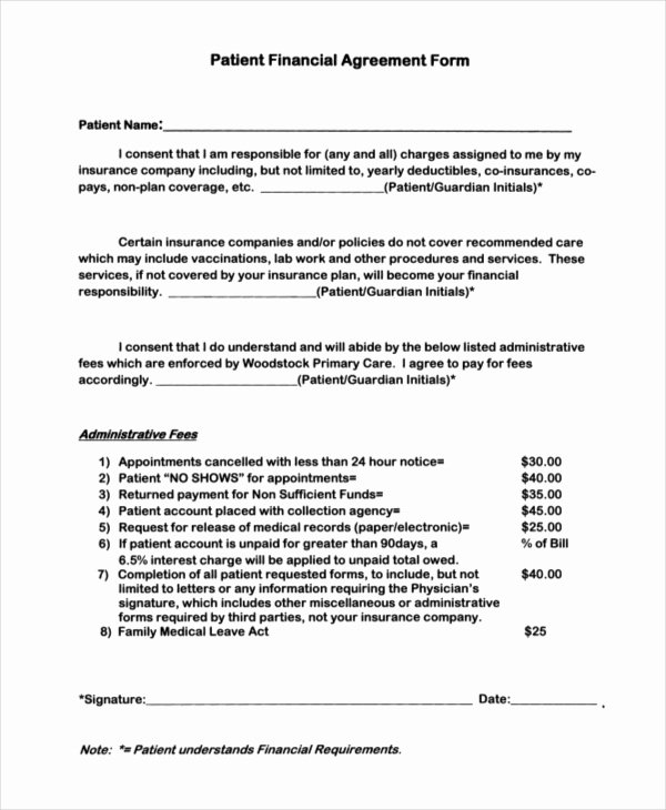 Letter Of Financial Responsibility Template Fresh 35 Free Agreement forms