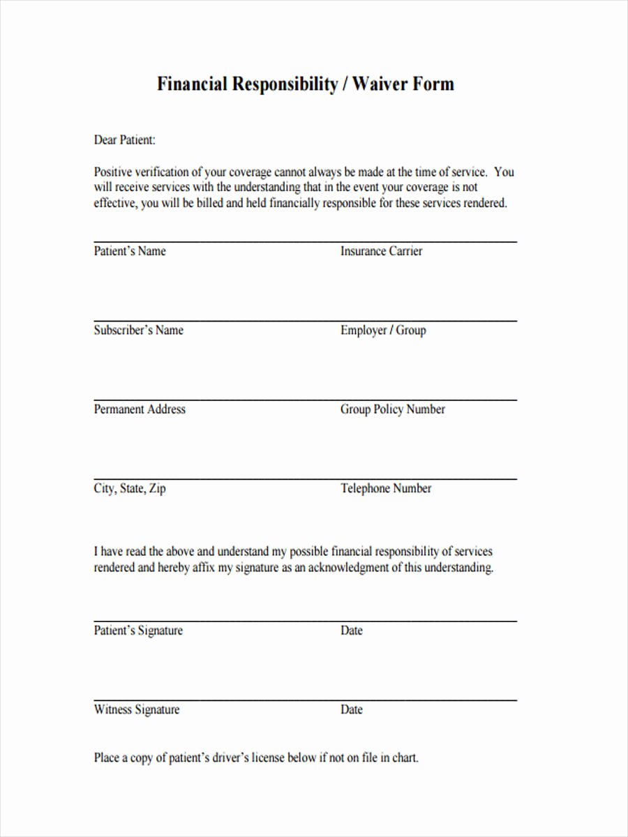 Letter Of Financial Responsibility Template Fresh 6 Financial Responsibility forms Free Sample Example
