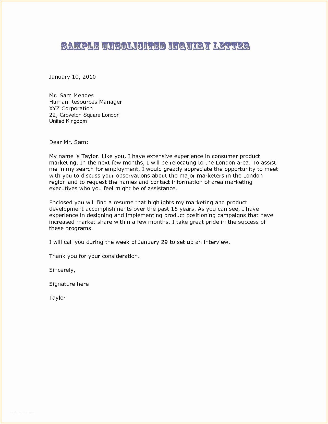 Letter Of Inquiry Template Lovely Example Of Inquiry Letter In Business – Business